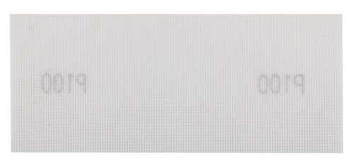 Csiszolóháló fehér, 115x280mm, fa, fém, műanyag, űveg, gipszkarton csiszoláshoz, P100, min. rendelés: 3db