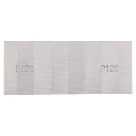   Csiszolóháló fehér, 115x280mm, fa, fém, műanyag, űveg, gipszkarton csiszoláshoz, P120, min. rendelés: 3db