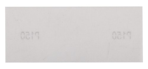 Csiszolóháló fehér, 115x280mm, fa, fém, műanyag, űveg, gipszkarton csiszoláshoz, P150, min. rendelés: 3db