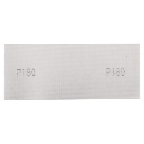 Csiszolóháló fehér, 115x280mm, fa, fém, műanyag, űveg, gipszkarton csiszoláshoz, P180, min. rendelés: 3db