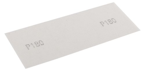 Csiszolóháló fehér, 115x280mm, fa, fém, műanyag, űveg, gipszkarton csiszoláshoz, P180, min. rendelés: 3db