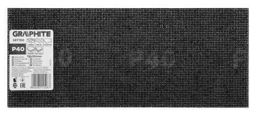 Csiszolóháló 115x280mm, fa, fém, műanyag, űveg, gipszkarton csiszoláshoz, P40, min. rendelés: 3db