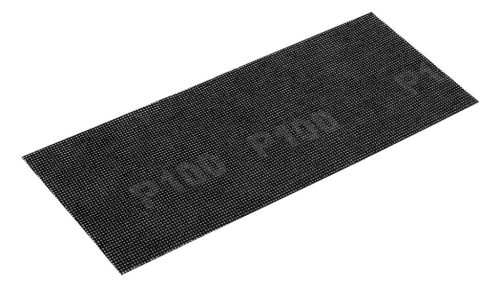 Csiszolóháló 115x280mm, fa, fém, műanyag, űveg, gipszkarton csiszoláshoz, P100, min. rendelés: 3db