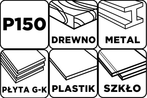 Csiszolóháló 115x280mm, fa, fém, műanyag, űveg, gipszkarton csiszoláshoz, P150, min. rendelés: 3db