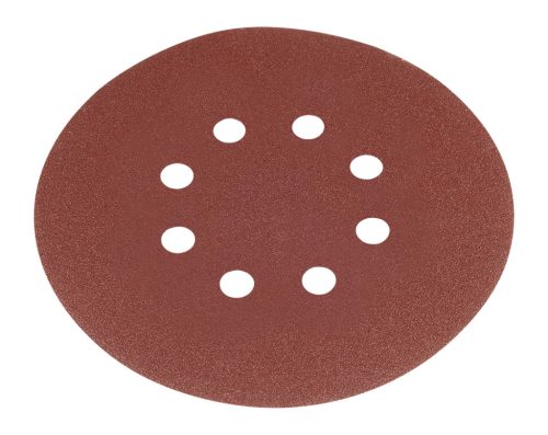 Csiszolókorong tépőzáras, 150mm, P80, 8 lyukkal, 5db