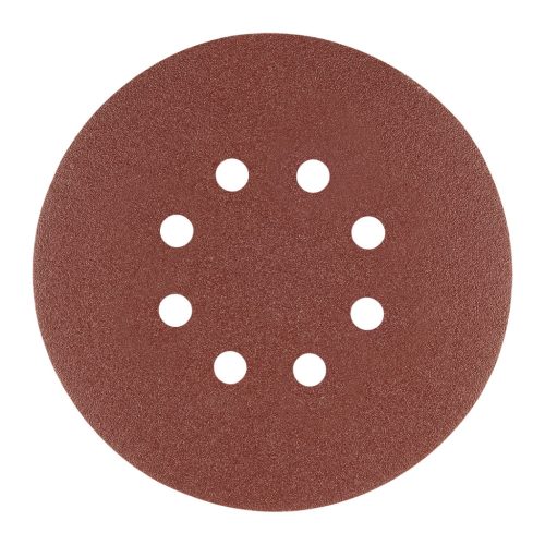 Csiszolókorong tépőzáras, 150mm, P120, 8 lyukkal, 5db