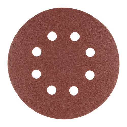 Csiszolókorong tépőzáras, 125mm, P24, 8 lyukkal, 5db