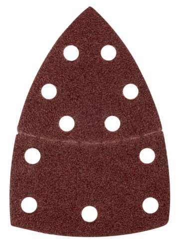 Csiszolópapír deltacsiszolóhoz, tépőzáras, 11lyukas, 102x152mm, P40, 5db, min. rendelés: 3cs