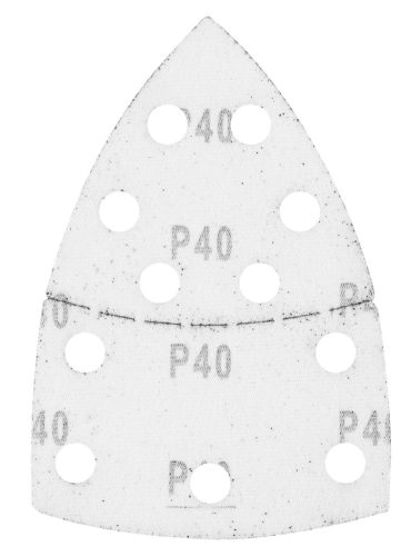 Csiszolópapír deltacsiszolóhoz, tépőzáras, 11lyukas, 102x152mm, P40, 5db, min. rendelés: 3cs