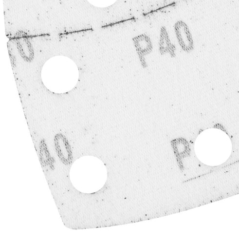 Csiszolópapír deltacsiszolóhoz, tépőzáras, 11lyukas, 102x152mm, P40, 5db, min. rendelés: 3cs