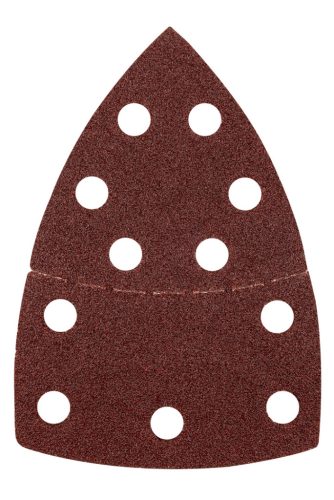 Csiszolópapír deltacsiszolóhoz, tépőzáras, 11lyukas, 102x152mm, P60, 5db, min. rendelés: 3cs
