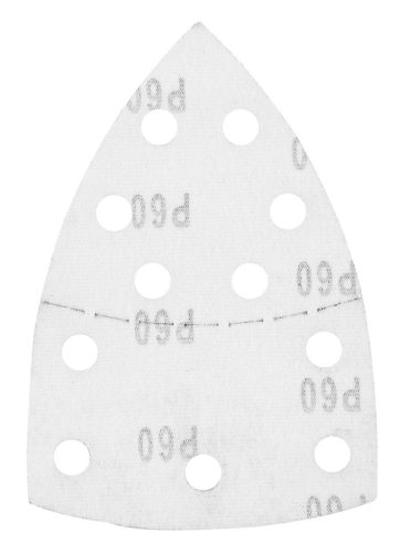 Csiszolópapír deltacsiszolóhoz, tépőzáras, 11lyukas, 102x152mm, P60, 5db, min. rendelés: 3cs