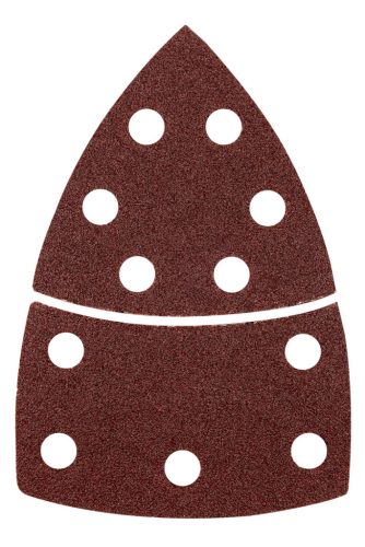 Csiszolópapír deltacsiszolóhoz, tépőzáras, 11lyukas, 102x152mm, P60, 5db, min. rendelés: 3cs