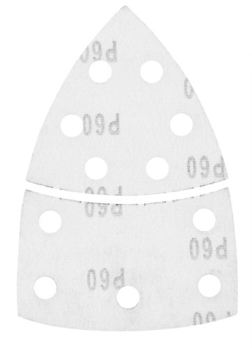 Csiszolópapír deltacsiszolóhoz, tépőzáras, 11lyukas, 102x152mm, P60, 5db, min. rendelés: 3cs