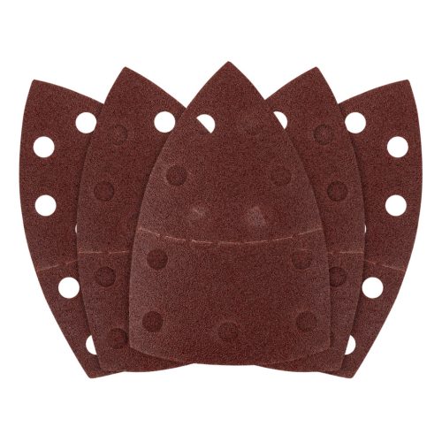 Csiszolópapír deltacsiszolóhoz, tépőzáras, 11lyukas, 102x152mm, P80, 5db, min. rendelés: 3cs