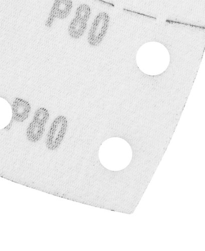 Csiszolópapír deltacsiszolóhoz, tépőzáras, 11lyukas, 102x152mm, P80, 5db, min. rendelés: 3cs