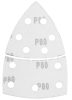 Csiszolópapír deltacsiszolóhoz, tépőzáras, 11lyukas, 102x152mm, P80, 5db, min. rendelés: 3cs