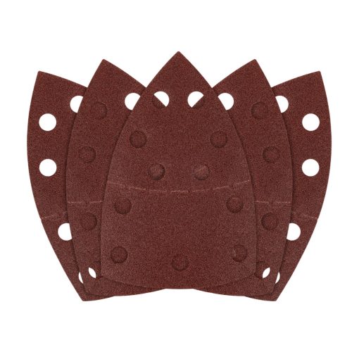 Csiszolópapír deltacsiszolóhoz, tépőzáras, 11lyukas, 102x152mm, P100, 5db, min. rendelés: 3cs