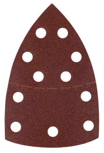 Csiszolópapír deltacsiszolóhoz, tépőzáras, 11lyukas, 102x152mm, P100, 5db, min. rendelés: 3cs