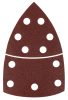 Csiszolópapír deltacsiszolóhoz, tépőzáras, 11lyukas, 102x152mm, P100, 5db, min. rendelés: 3cs