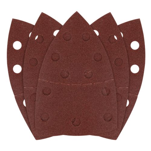 Csiszolópapír deltacsiszolóhoz, tépőzáras, 11lyukas, 102x152mm, P120, 5db, min. rendelés: 3cs