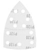 Csiszolópapír deltacsiszolóhoz, tépőzáras, 11lyukas, 102x152mm, P120, 5db, min. rendelés: 3cs