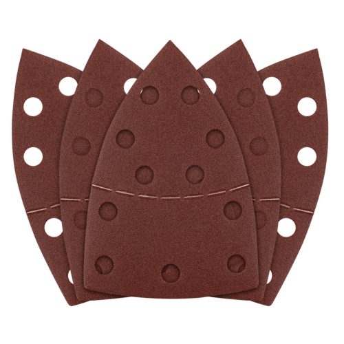 Csiszolópapír deltacsiszolóhoz, tépőzáras, 11lyukas, 102x152mm, P150, 5db, min. rendelés: 3cs
