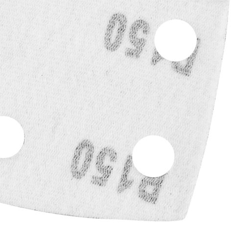 Csiszolópapír deltacsiszolóhoz, tépőzáras, 11lyukas, 102x152mm, P150, 5db, min. rendelés: 3cs