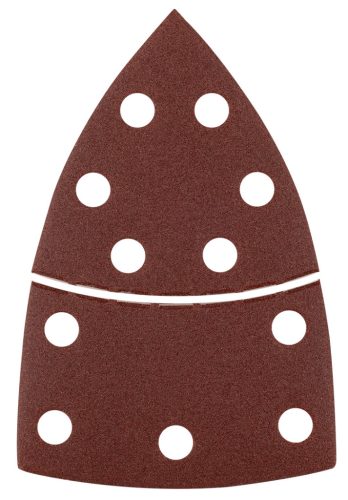 Csiszolópapír deltacsiszolóhoz, tépőzáras, 11lyukas, 102x152mm, P150, 5db, min. rendelés: 3cs