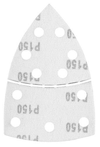 Csiszolópapír deltacsiszolóhoz, tépőzáras, 11lyukas, 102x152mm, P150, 5db, min. rendelés: 3cs