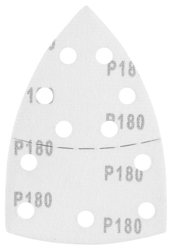 Csiszolópapír deltacsiszolóhoz, tépőzáras, 11lyukas, 102x152mm, P180, 5db, min. rendelés: 3cs