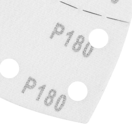 Csiszolópapír deltacsiszolóhoz, tépőzáras, 11lyukas, 102x152mm, P180, 5db, min. rendelés: 3cs