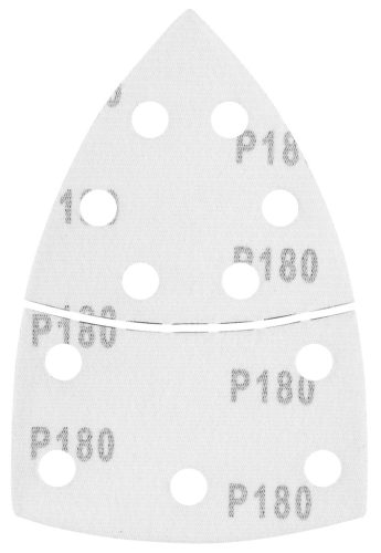 Csiszolópapír deltacsiszolóhoz, tépőzáras, 11lyukas, 102x152mm, P180, 5db, min. rendelés: 3cs