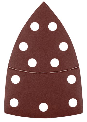 Csiszolópapír deltacsiszolóhoz, tépőzáras, 11lyukas, 102x152mm, P220, 5db, min. rendelés: 3cs