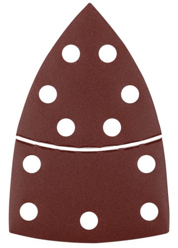 Csiszolópapír deltacsiszolóhoz, tépőzáras, 11lyukas, 102x152mm, P220, 5db, min. rendelés: 3cs
