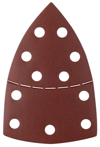 Csiszolópapír deltacsiszolóhoz, tépőzáras, 11lyukas, 102x152mm, P240, 5db, min. rendelés: 3cs