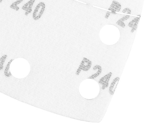 Csiszolópapír deltacsiszolóhoz, tépőzáras, 11lyukas, 102x152mm, P240, 5db, min. rendelés: 3cs