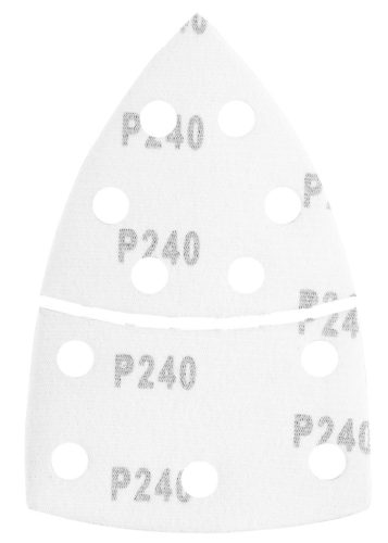 Csiszolópapír deltacsiszolóhoz, tépőzáras, 11lyukas, 102x152mm, P240, 5db, min. rendelés: 3cs