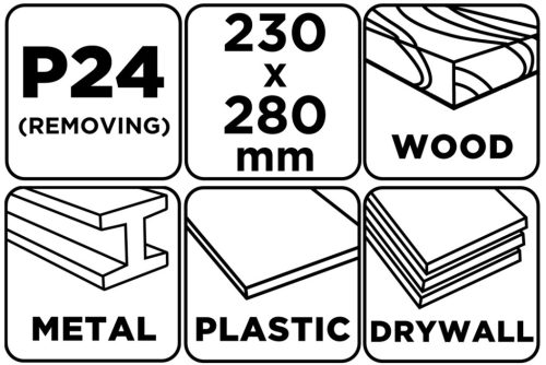 Csiszolópapír 230x280mm, P24, min. rendelés: 5db