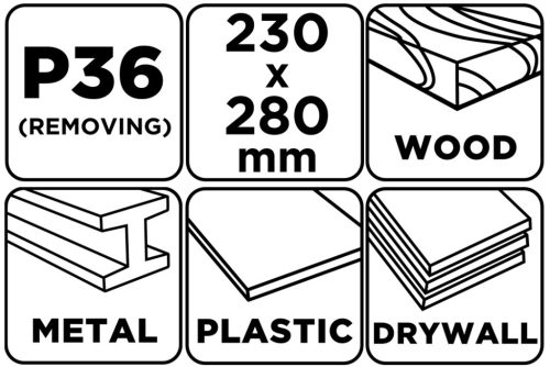 Csiszolópapír 230x280mm, P36, min. rendelés: 5db
