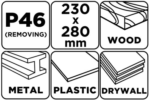 Csiszolópapír 230x280mm, P46, min. rendelés: 5db