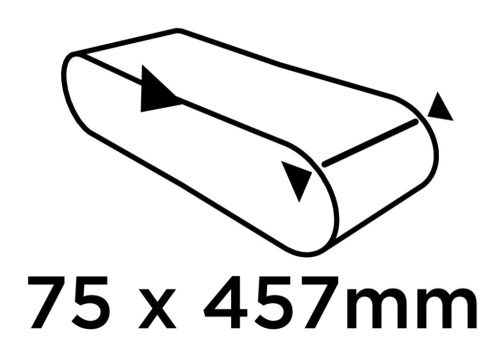 Csiszolószalag 75x457mm, P40, 3db