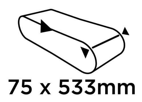 Csiszolószalag 75x533mm, P100, 3db
