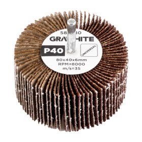 Csiszolókerék csapos, 80x40x6mm, P40