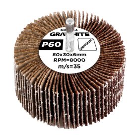 Csiszolókerék csapos 80x30x6mm, P60