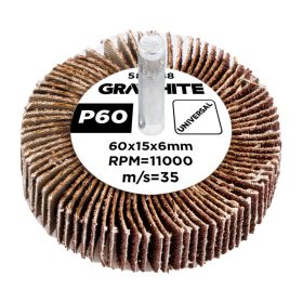 Csiszolókerék csapos 60x15x6mm, P60