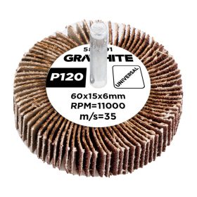 Csiszolókerék csapos 60x15x6mm, P120