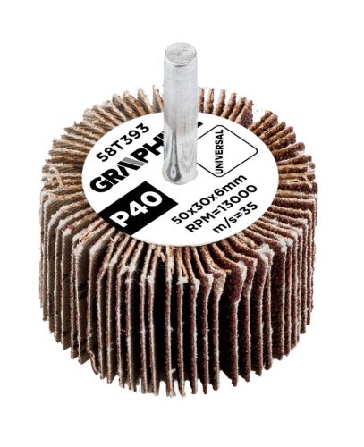 Csiszolókerék csapos 50x30x6mm, P40