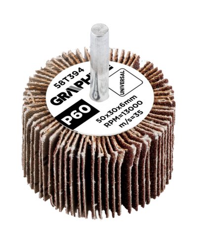 Csiszolókerék csapos 50x30x6mm, P60