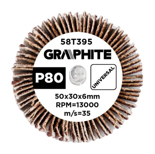 Csiszolókerék csapos 50x30x6mm, P80